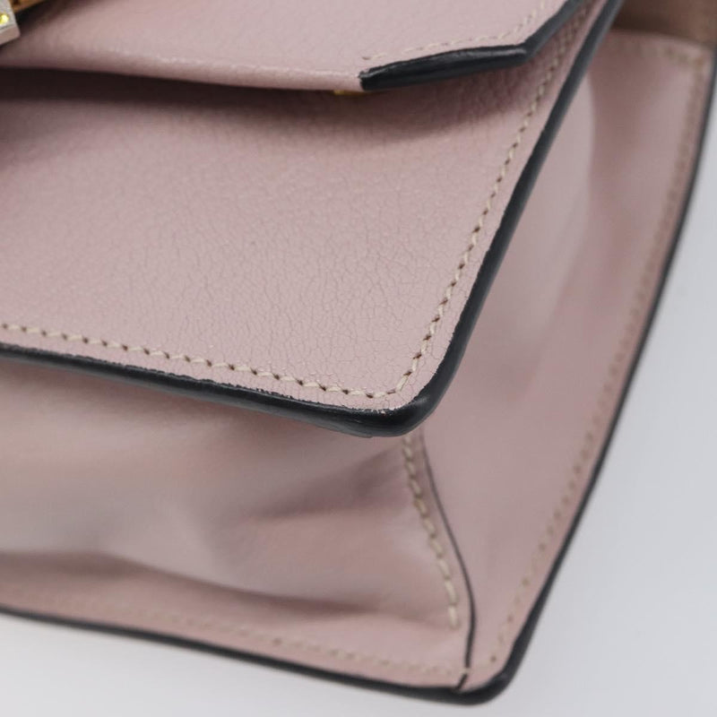 Miu Miu Madras Crystal Flap Leather Pink Bag