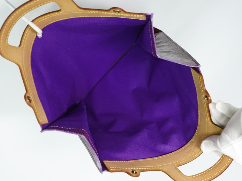 Louis Vuitton Stanton Monogram Vernis Purple Leather Bag