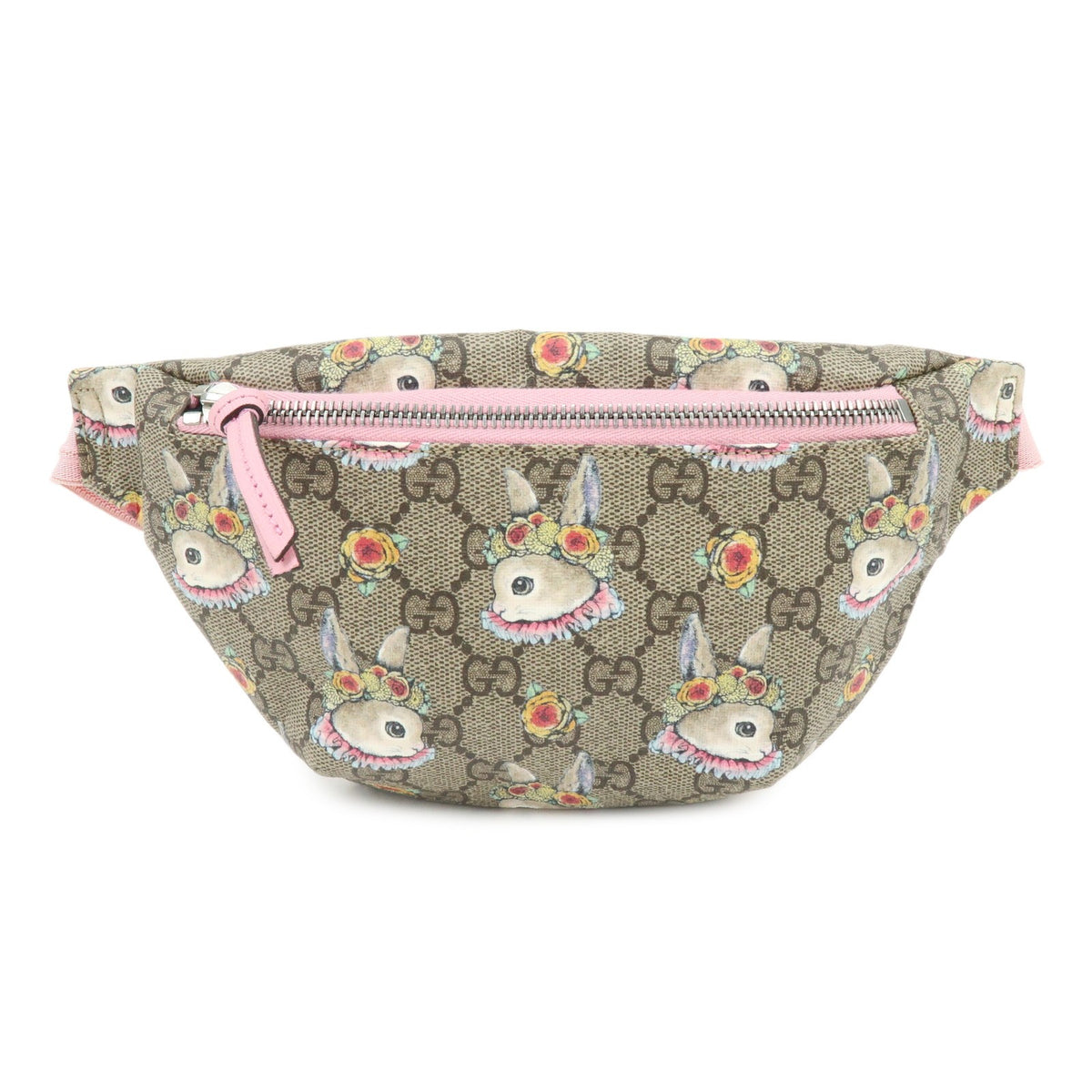 Gucci Childrens Belt Printed Gg Coated Canvas Beige Bag