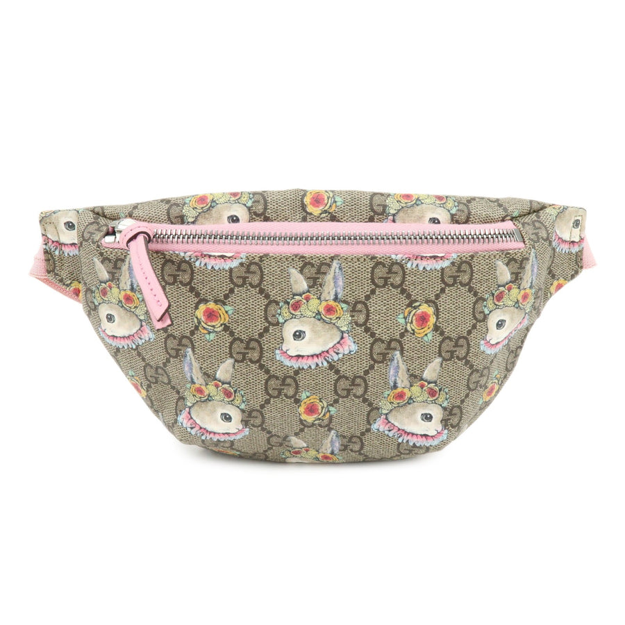 Gucci Childrens Belt Printed Gg Coated Canvas Beige Bag