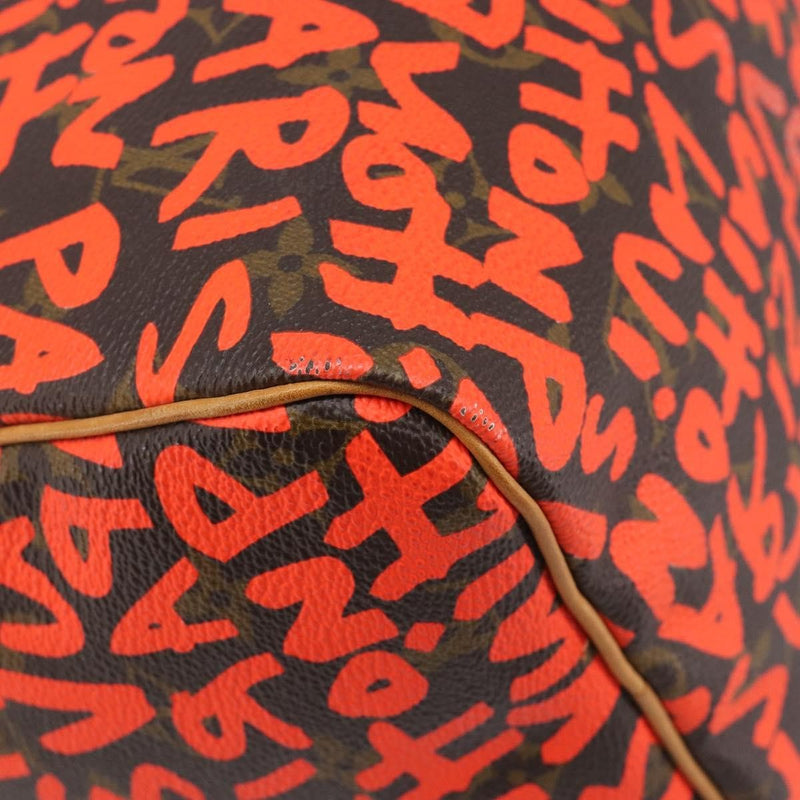 Louis Vuitton Speedy Limited Edition Monogram Graffiti Orange Canvas Bag