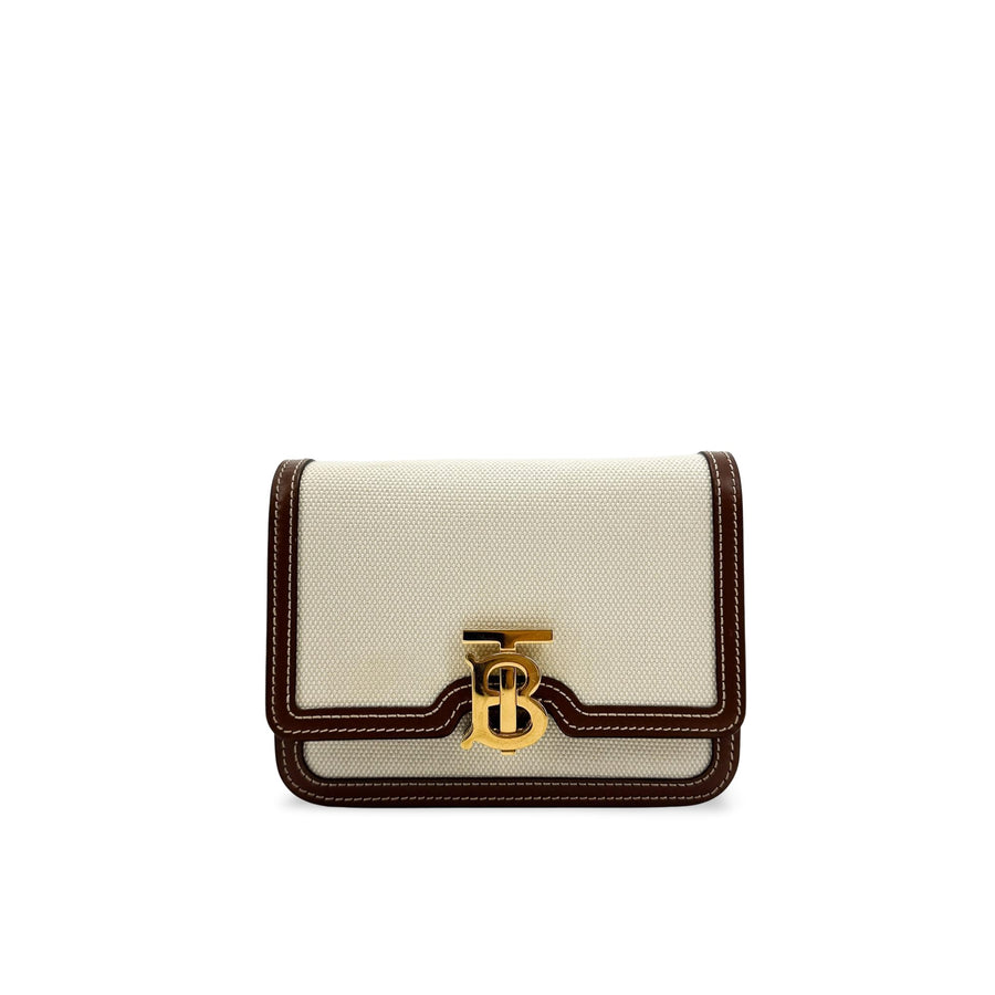 Burberry Tb Shoulder Bag Canvas Brown Other