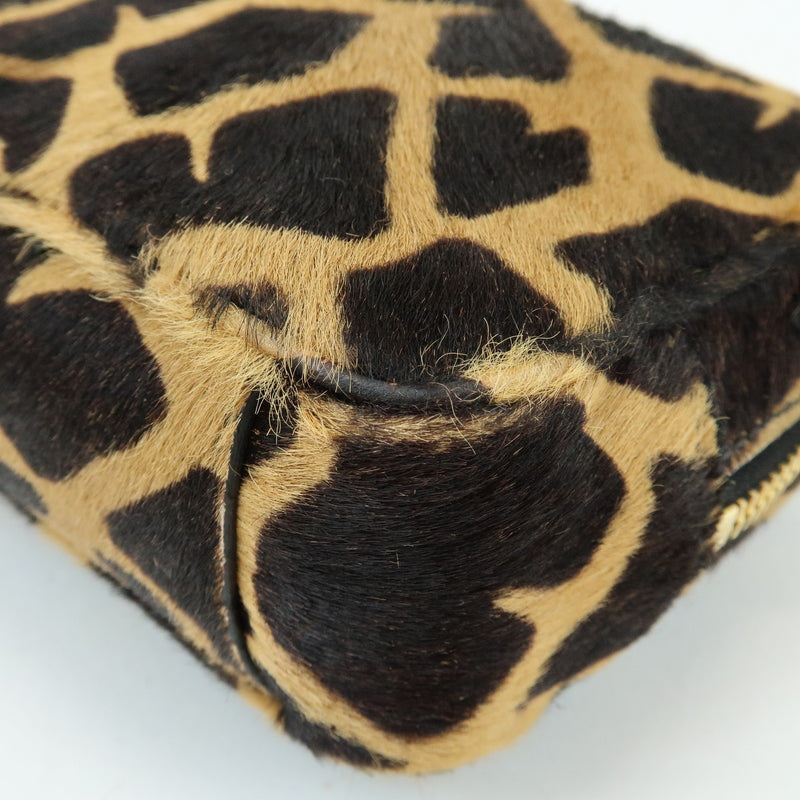 Prada Camera Printed Calf Hair Brown Pony_style_calfskin Bag