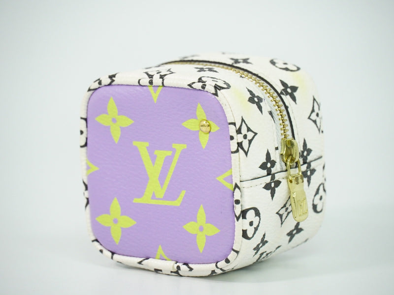 Louis Vuitton Cube Coin Purse Limited Edition Colored Monogram Giant Multicolour Canvas Bag