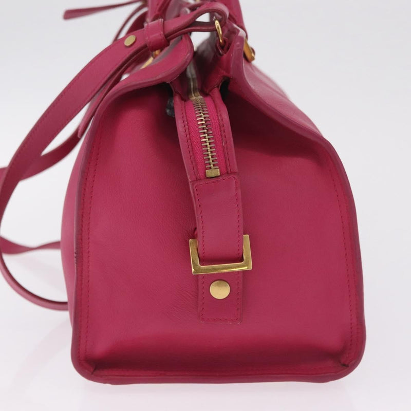 Saint Laurent Classic Y Cabas Leather Pink Bag