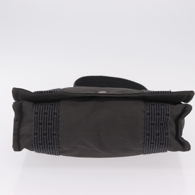 Hermes Fourre Tout Besace Messenger Toile Gray Canvas