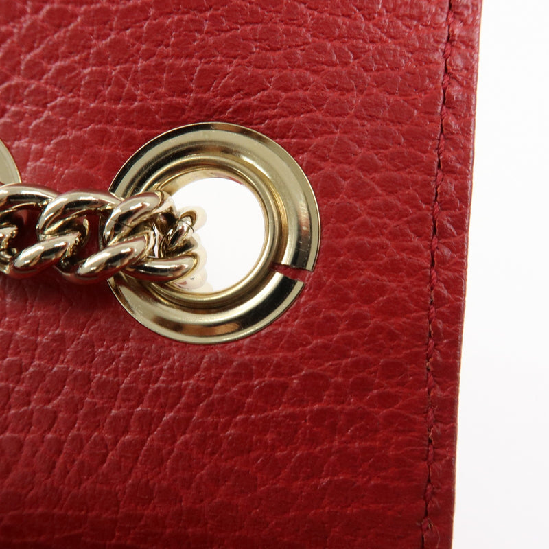 Gucci Interlocking Leather Red Bag