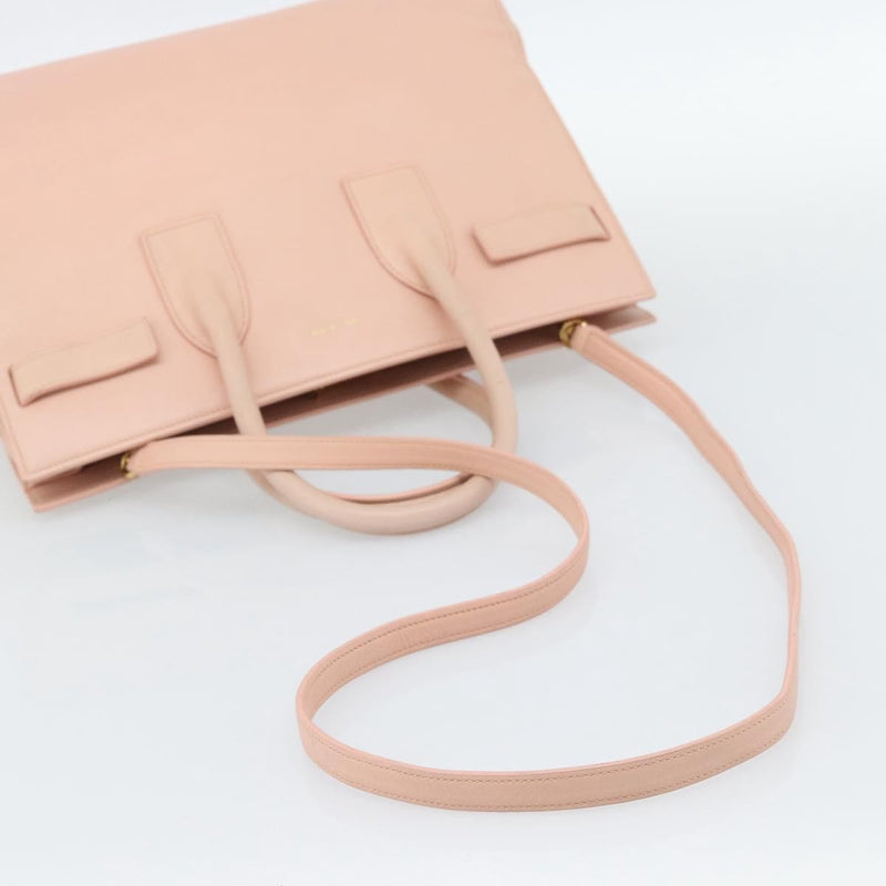 Saint Laurent Sac De Jour Leather Pink Bag