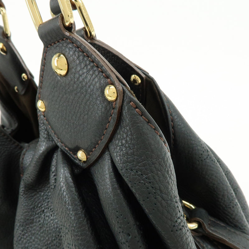 Louis Vuitton L Hobo Mahina Leather Black