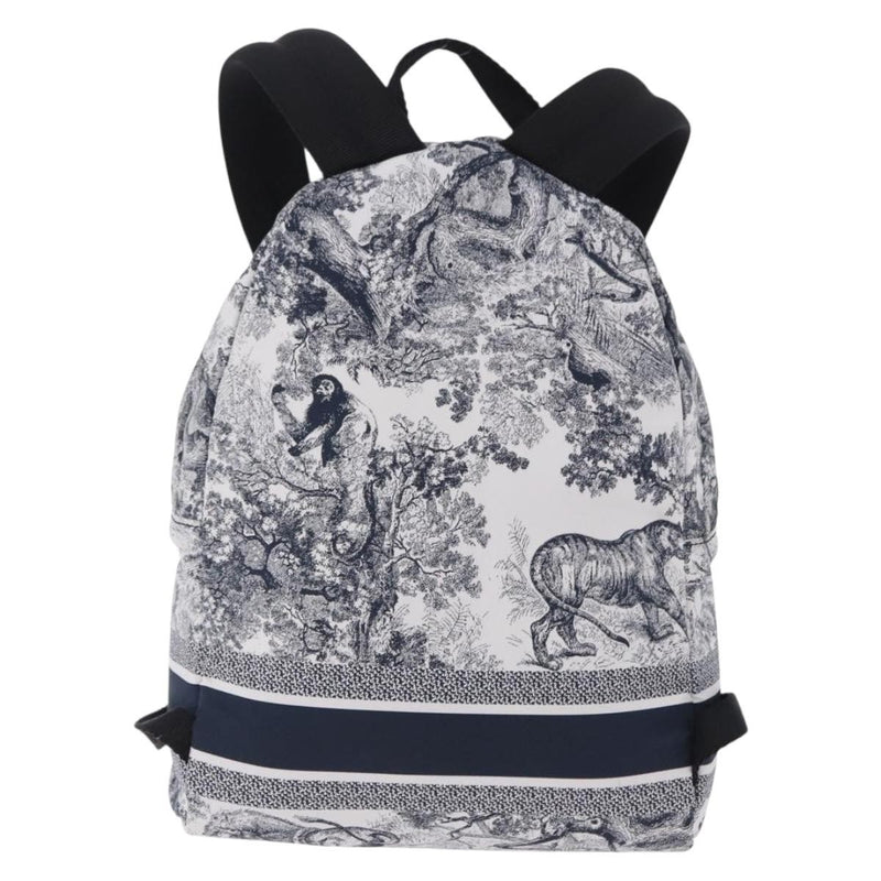 Christian Dior Toile De Jouy Travel Technical Fabric Navy Nylon Bag