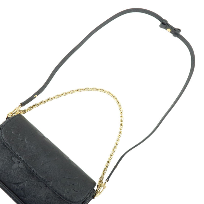 Louis Vuitton Ivy Wallet On Chain Monogram Empreinte Giant Black Leather Bag