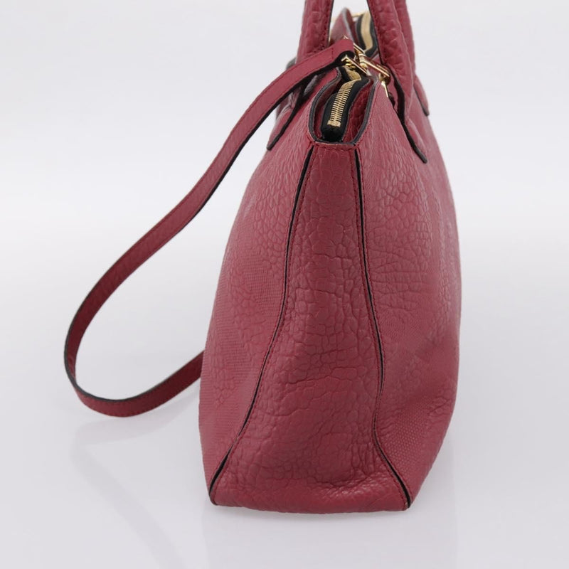 Burberry Clifton Convertible Heritage Grained Leather Red Bag