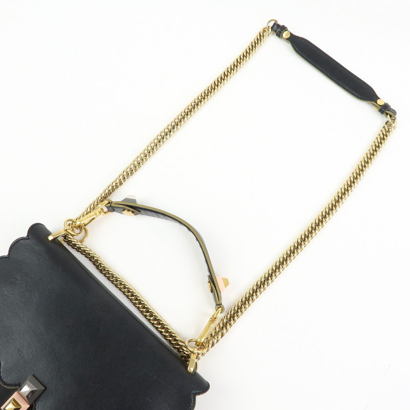 Fendi Kan I Leather Black Bag