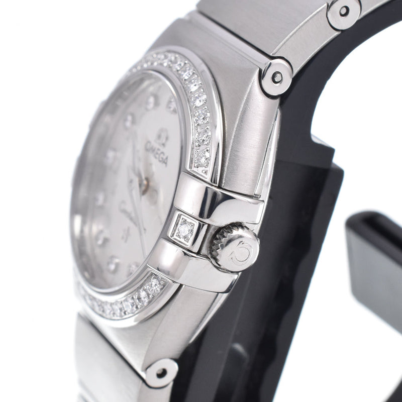 Omega Constellation Quartz Stainless Steel With Diamond Bezel And Markers Watches