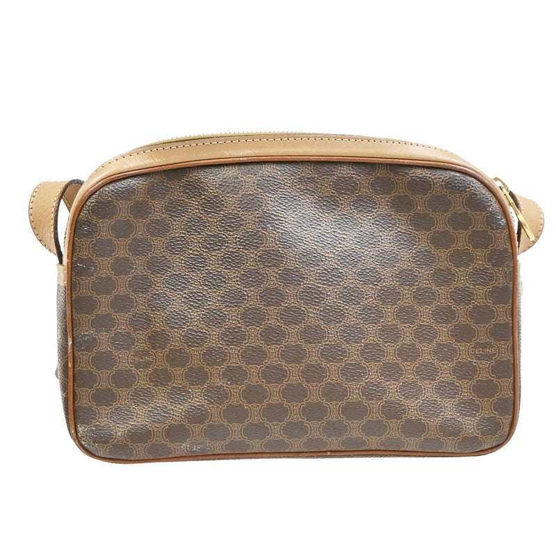 Celine Macadam Leather Brown Pvc Bag