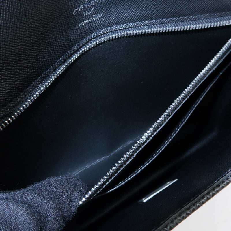 Louis Vuitton Selenga Pochette Taiga Leather Black Bag