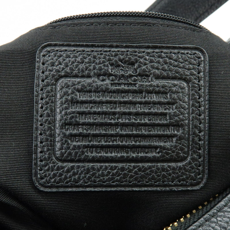 Coach Shoulder Leather Black Bag