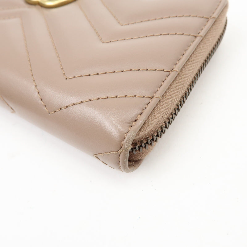 Gucci Gg Marmont Organizer Matelasse Leather Beige Accessory
