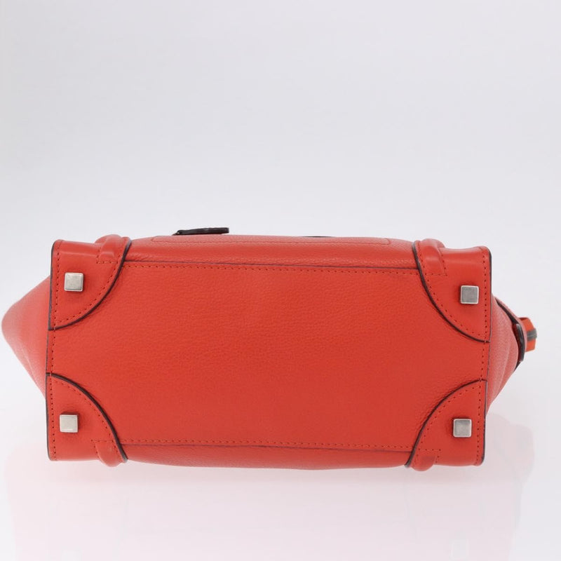 Celine Luggage Smooth Leather Red Bag