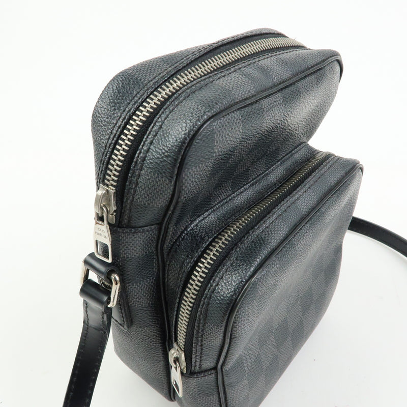 Louis Vuitton Rem Damier Graphite Black Canvas Bag