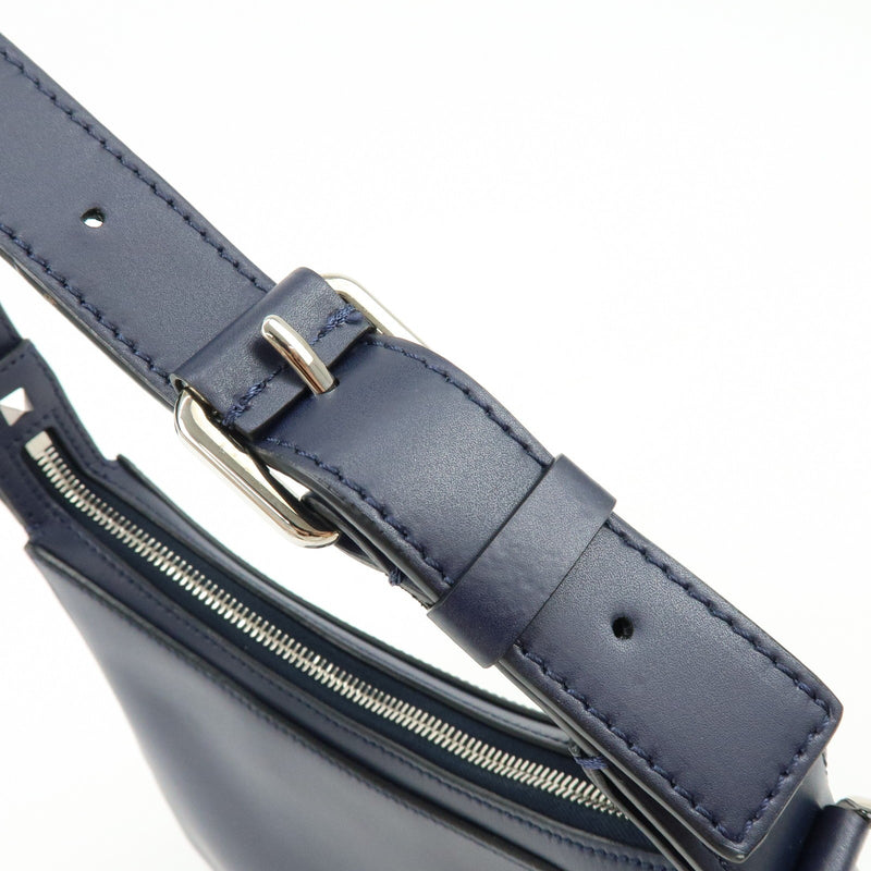 Valentino Garavani Vltn Hobo Printed Leather Navy