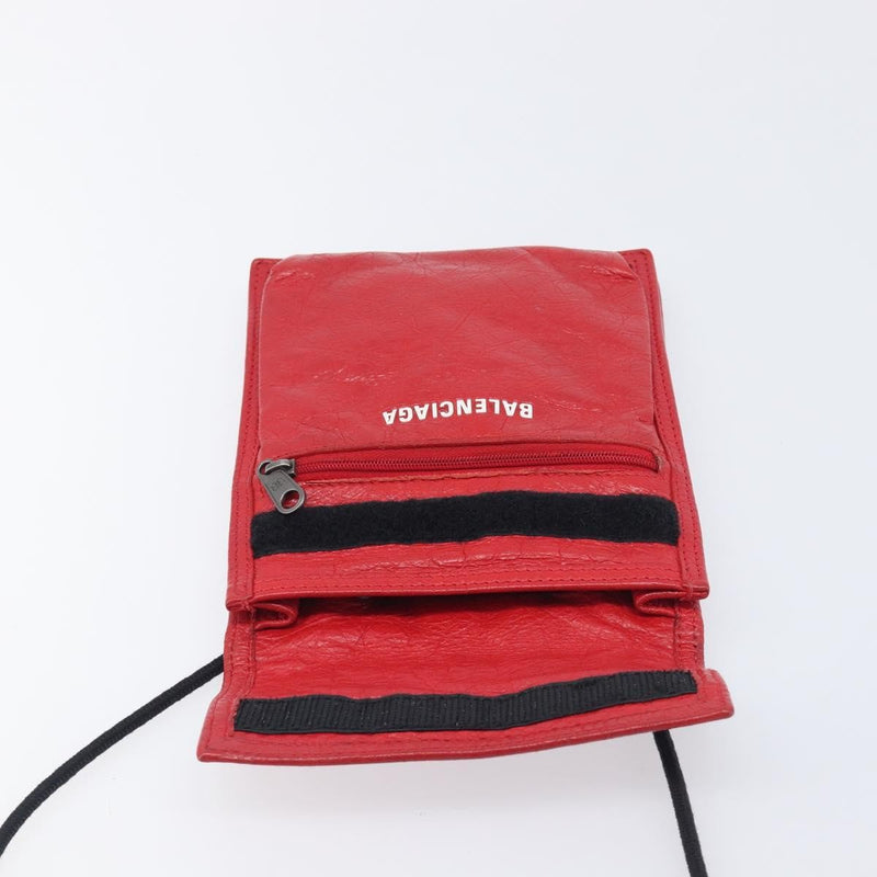 Balenciaga Explorer Leather Red Bag