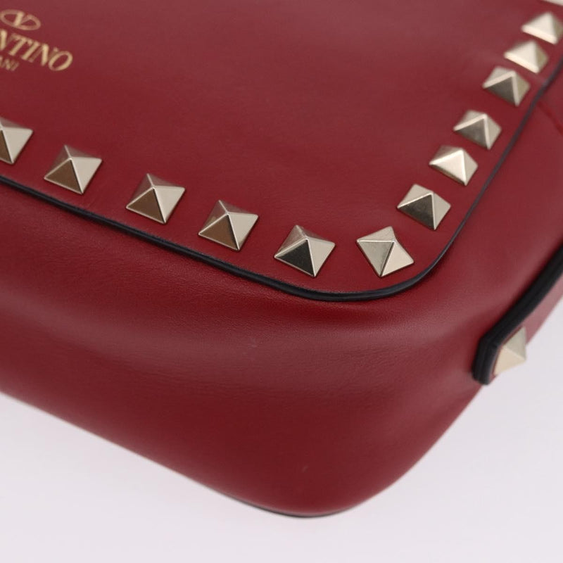 Valentino Garavani Rockstud Camera Leather Red Bag