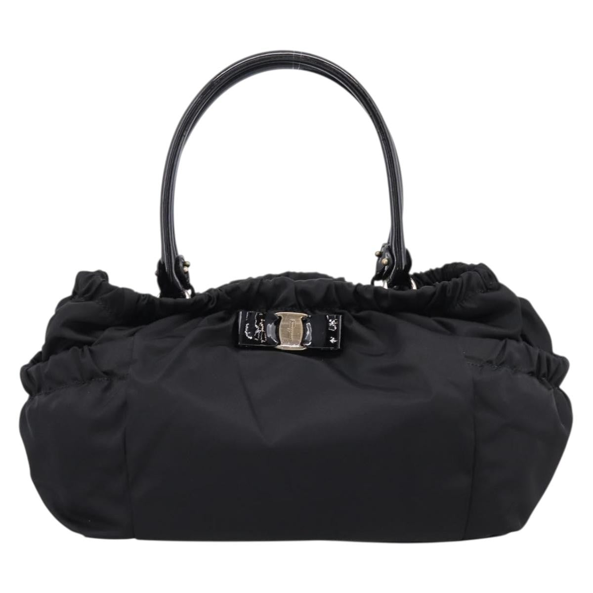 Salvatore Ferragamo Vala Tote Nylon Black