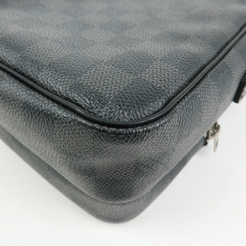 Louis Vuitton Rem Damier Graphite Black Canvas Bag