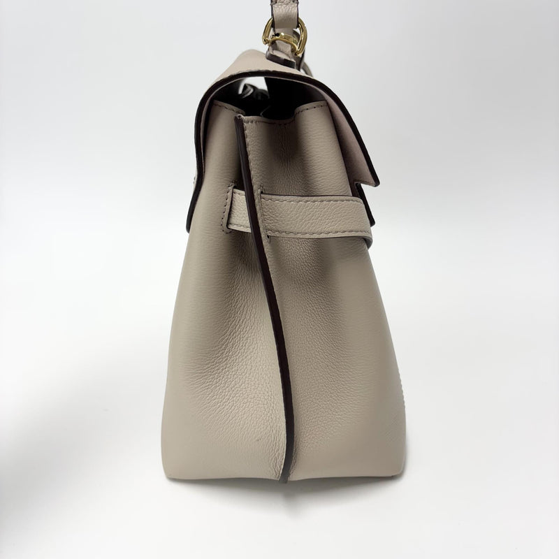 Louis Vuitton Lockme Ever Leather Beige Bag