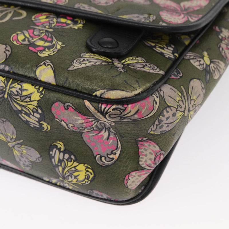 Loewe Messenger Printed Leather Green