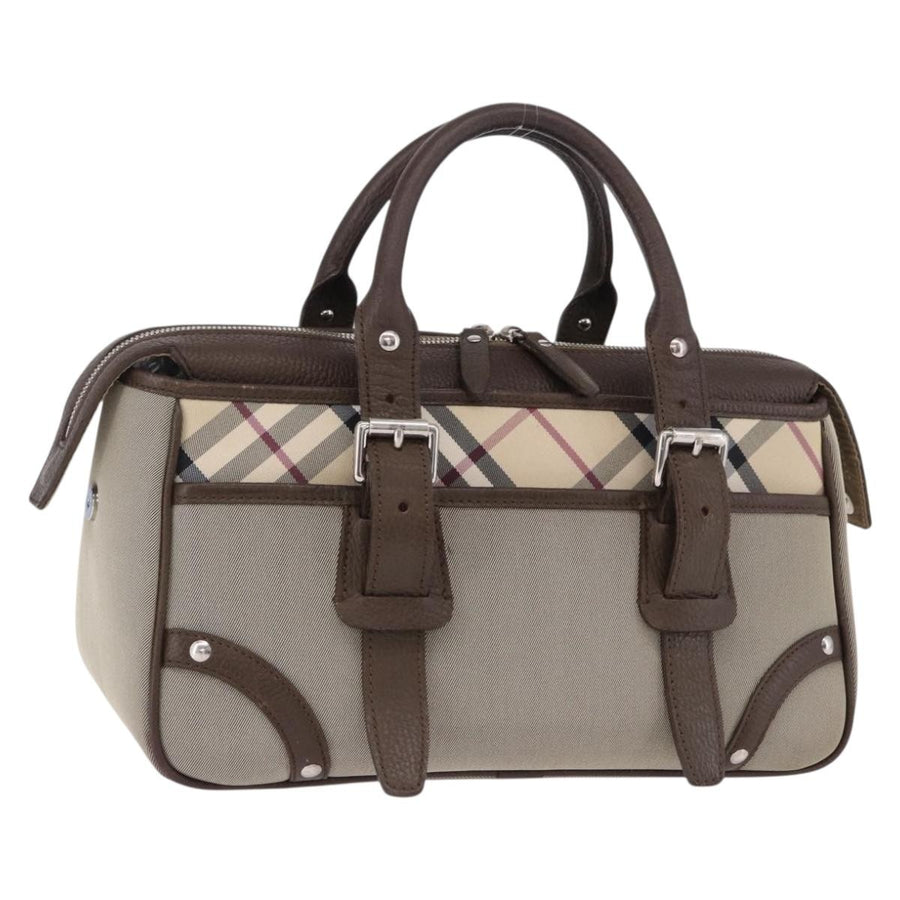 Burberry Nova Check Canvas Brown Bag