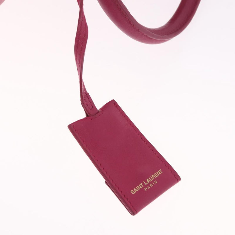 Saint Laurent Classic Y Cabas Leather Pink Bag
