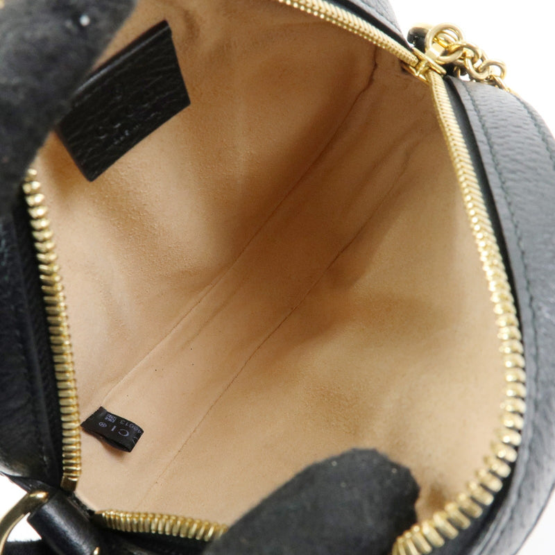 Gucci Ophidia Round Leather Black Bag
