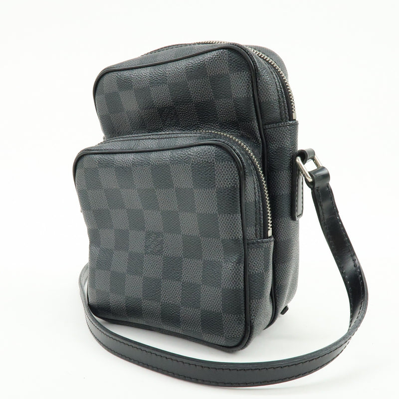 Louis Vuitton Rem Damier Graphite Black Canvas Bag