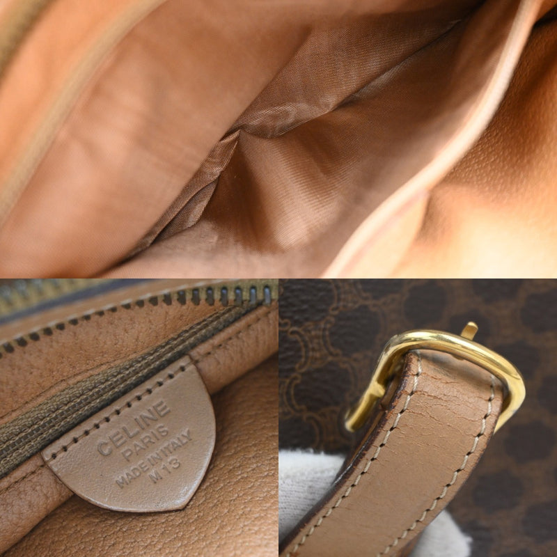Celine Macadam Leather Brown Pvc Bag