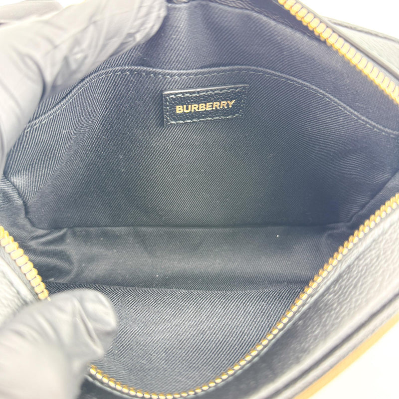 Burberry Camera Vintage Check Canvas Black Bag