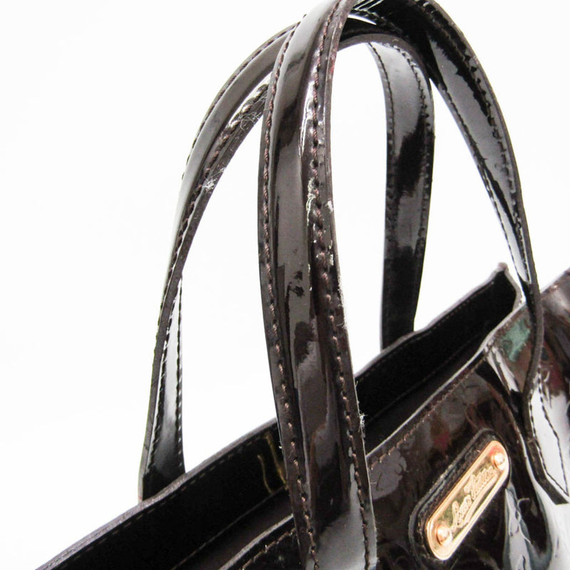 Louis Vuitton Wilshire Monogram Vernis Burgundy Patent_leather Bag