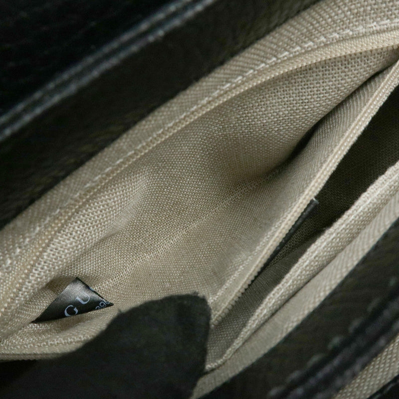 Gucci Interlocking Leather Black Bag