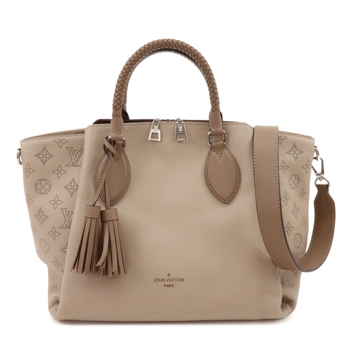 Louis Vuitton Haumea Mahina Leather Beige Bag