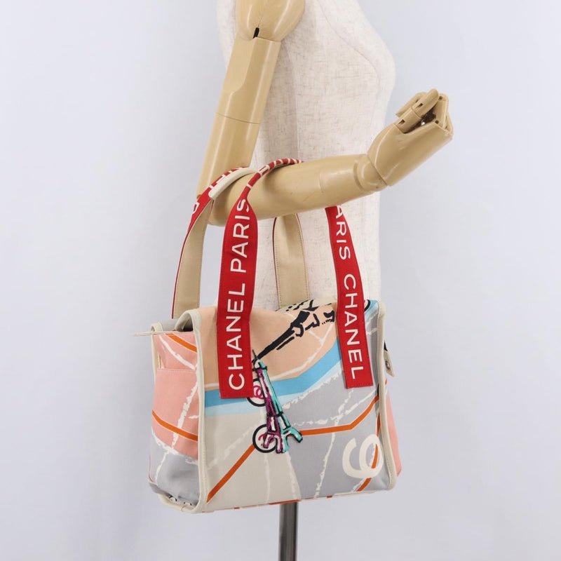 Chanel Eiffel Tower Printed Canvas Multicolour Bag