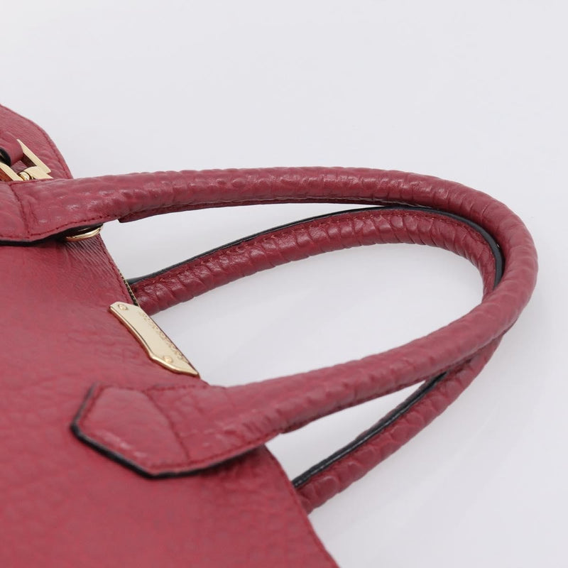 Burberry Clifton Convertible Heritage Grained Leather Red Bag
