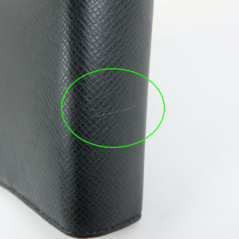 Louis Vuitton Ring Agenda Cover Taiga Leather Gray Bag