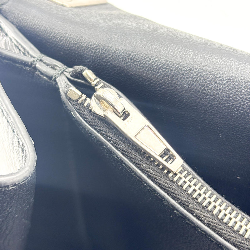 Balenciaga Downtown Soft Hourglass Leather Black Bag