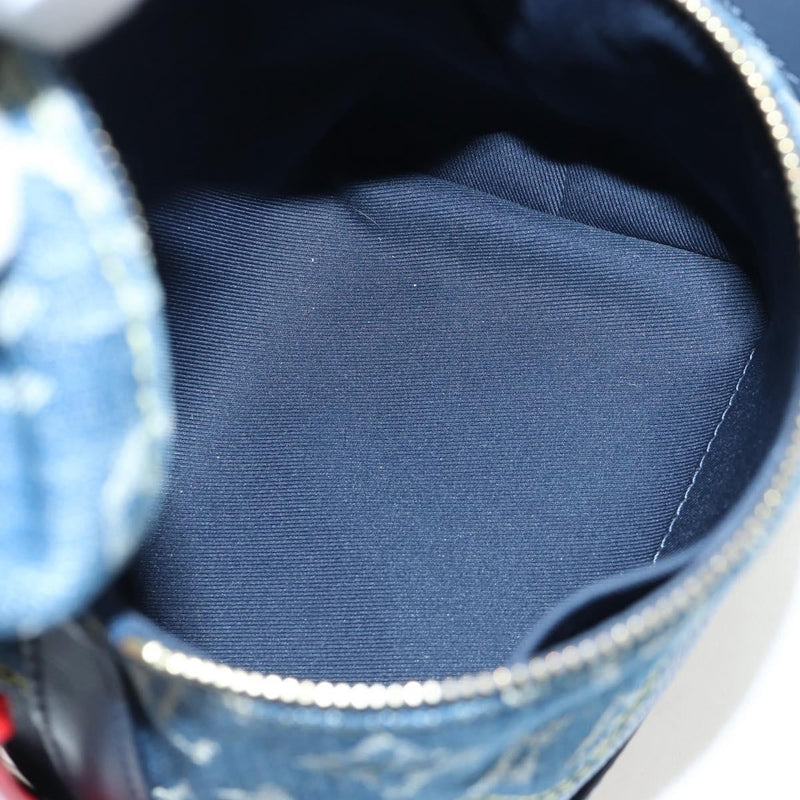 Louis Vuitton Nigo Japanese Cruiser Monogram Denim And Taurillon Leather Blue Canvas Bag
