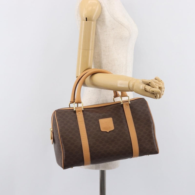 Celine Handbag Canvas Brown Bag