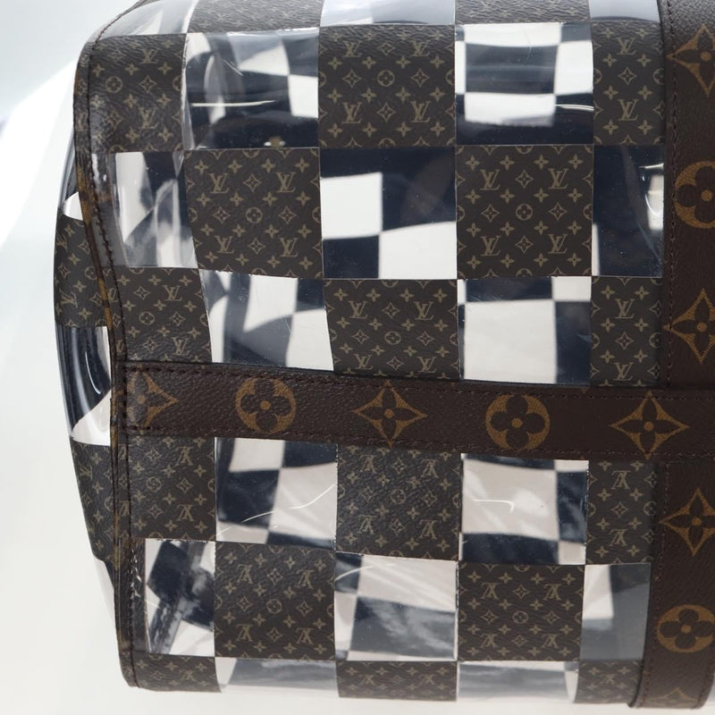 Louis Vuitton Keepall Bandouliere Monogram Chess Coated Canvas And Pvc Brown Bag