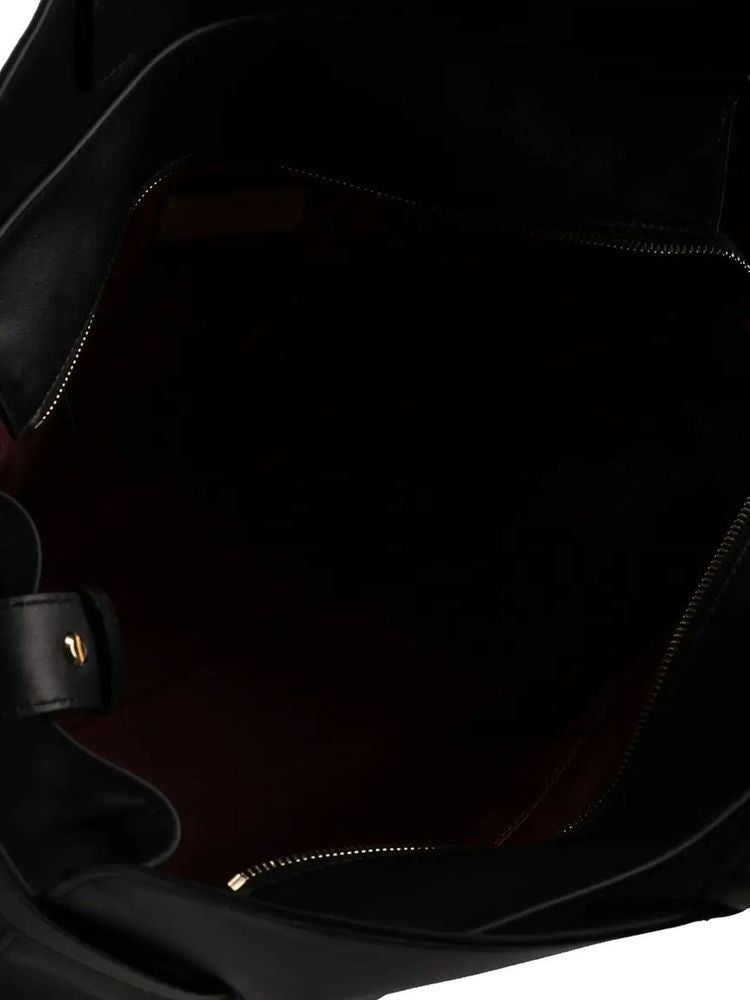 Coccinelle Smooth Cowhide Top Handle Bag — Black