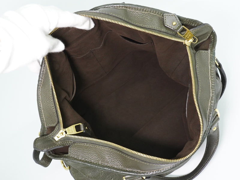 Louis Vuitton Stellar Mahina Leather Khaki Bag