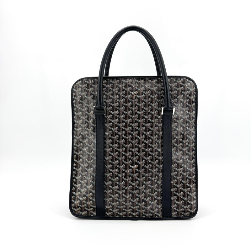 Goyard Bourgogne Coated Canvas Black Bag